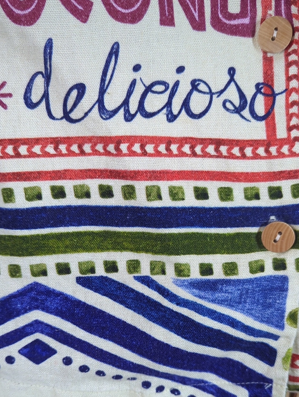 Rachel Zoe Linen Blend Short Sleeve Button Blouse Coconut Tropical Vacation S - Picture 4 of 8